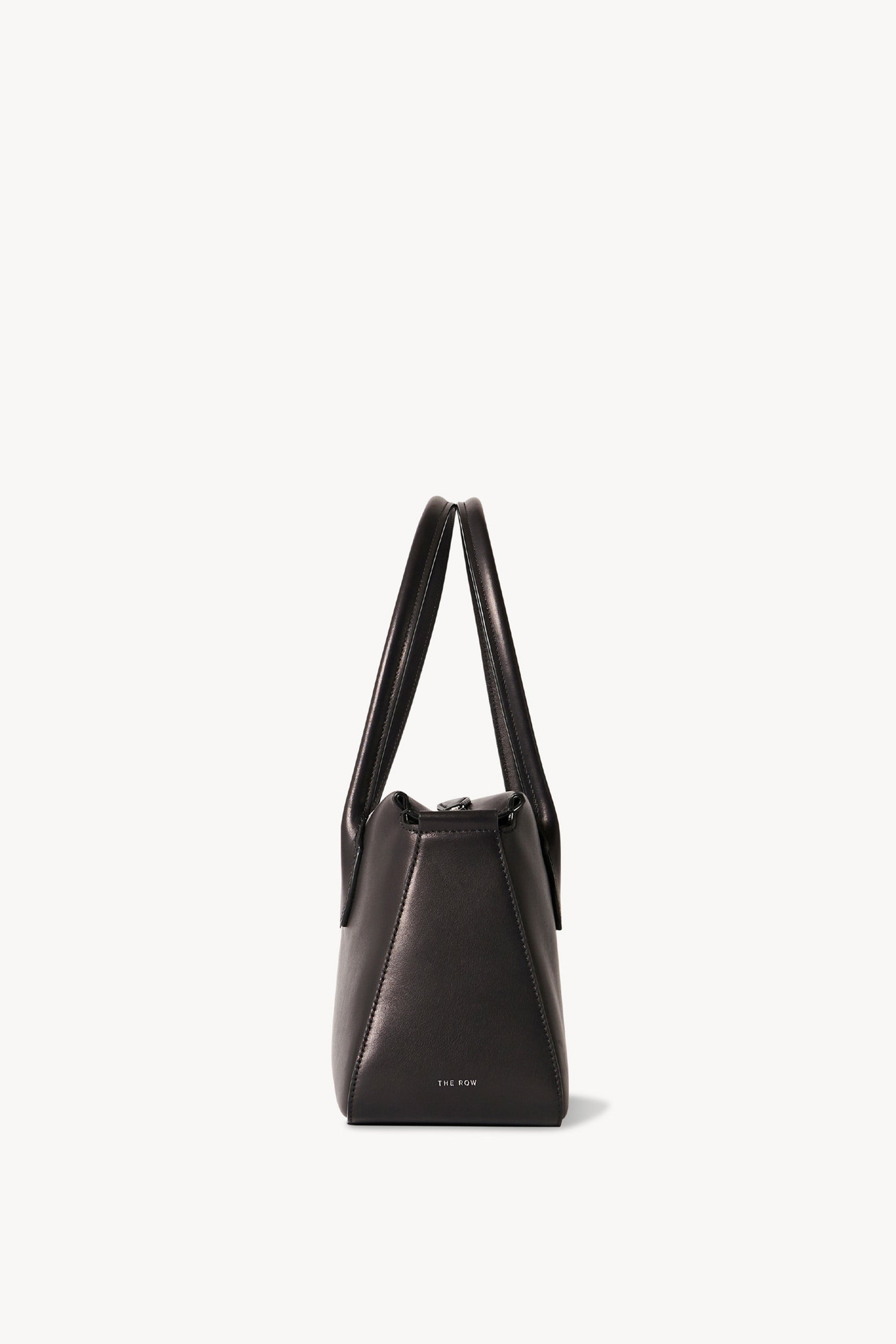 E/W Top Handle Bag in Leather - 3