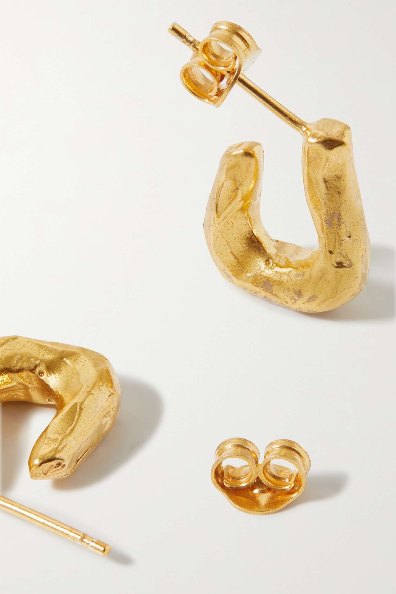 + NET SUSTAIN The Mini Link of Wanderlust gold-plated earrings - 3