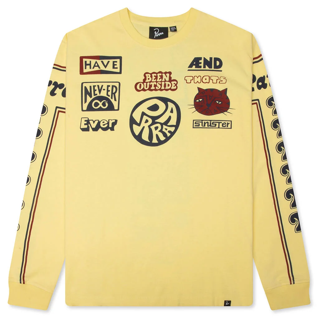 NEVER SINISTER L/S T-SHIRT - YELLOW - 1