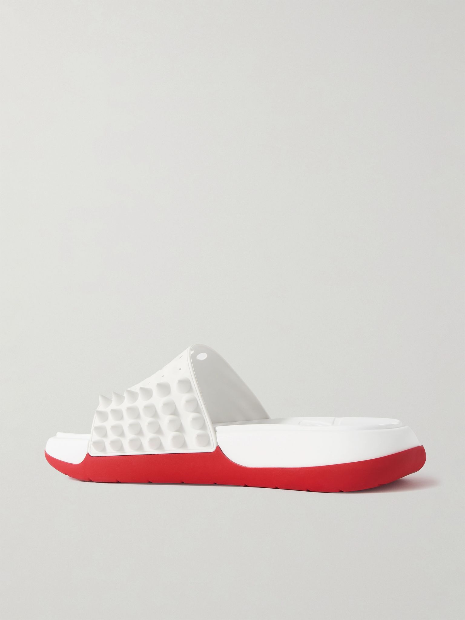 Take It Easy Donna spiked rubber slides White - 3