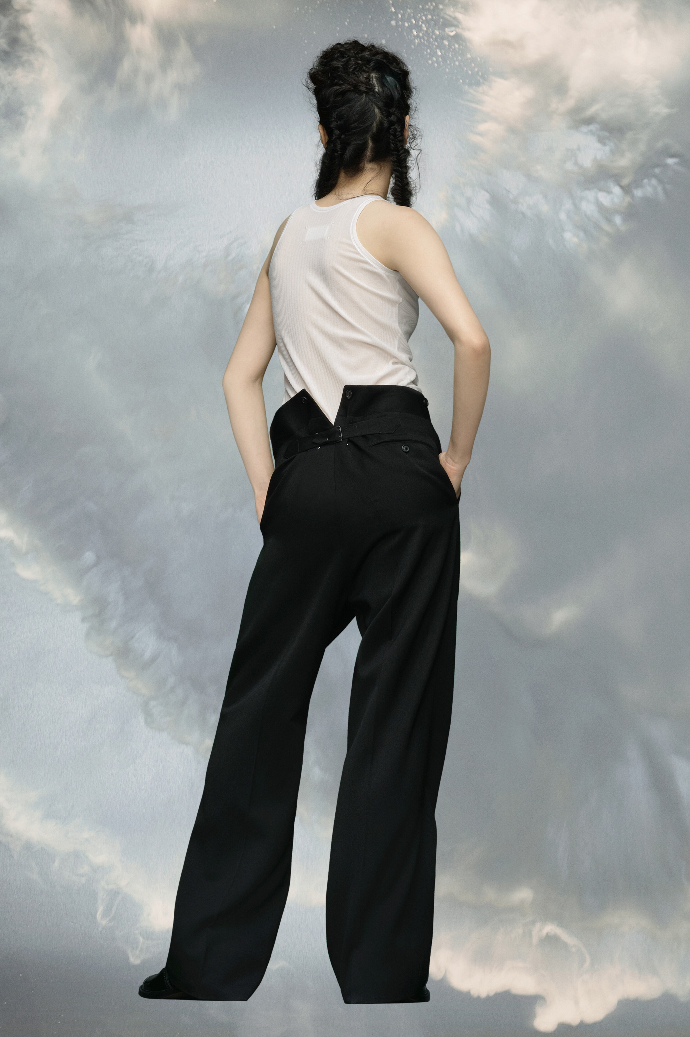 Wool barathea trousers - 4