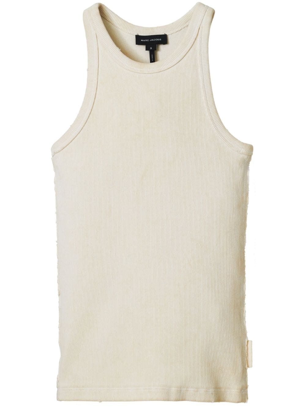 logo-print ribbed tank top - 1