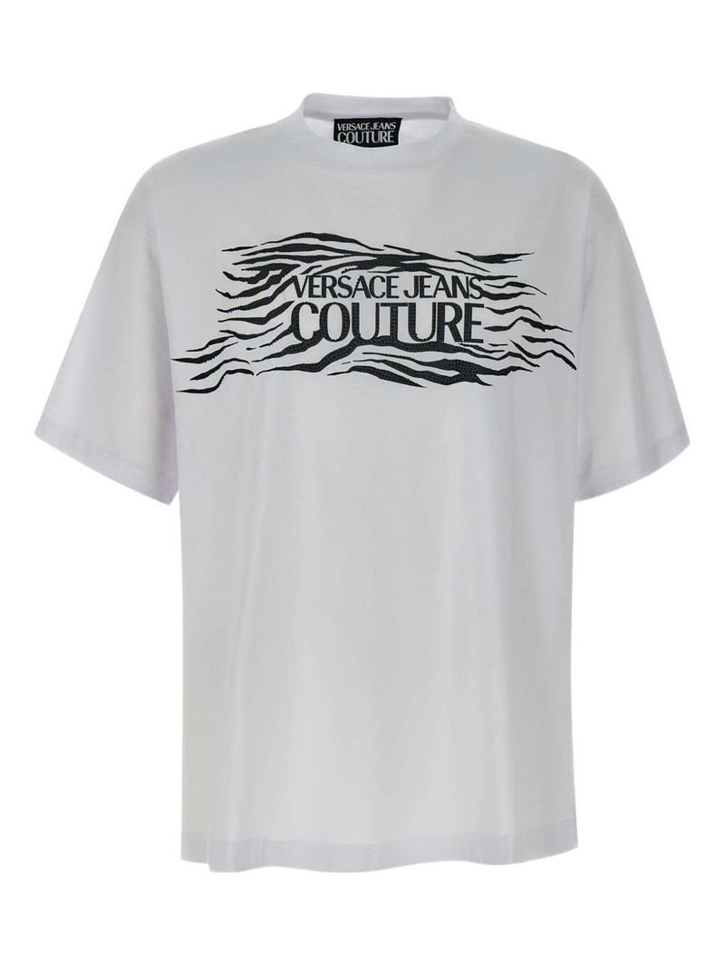 zebra-motif t-shirt 1