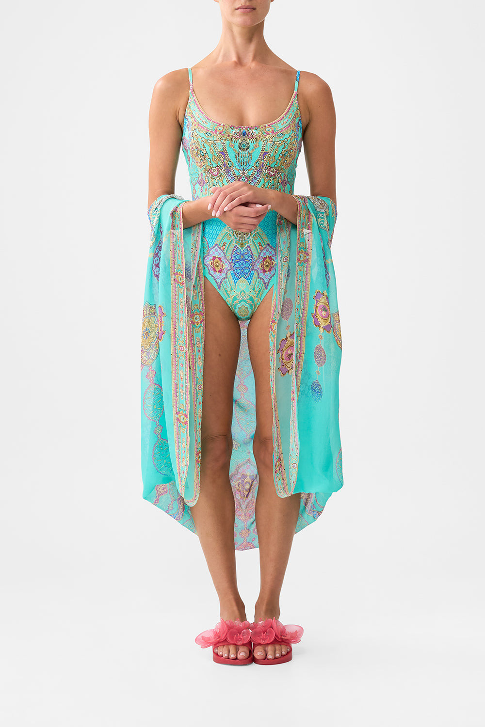SILK CHIFFON SHRUG THE CONCUBINES CORRIDOR - 8