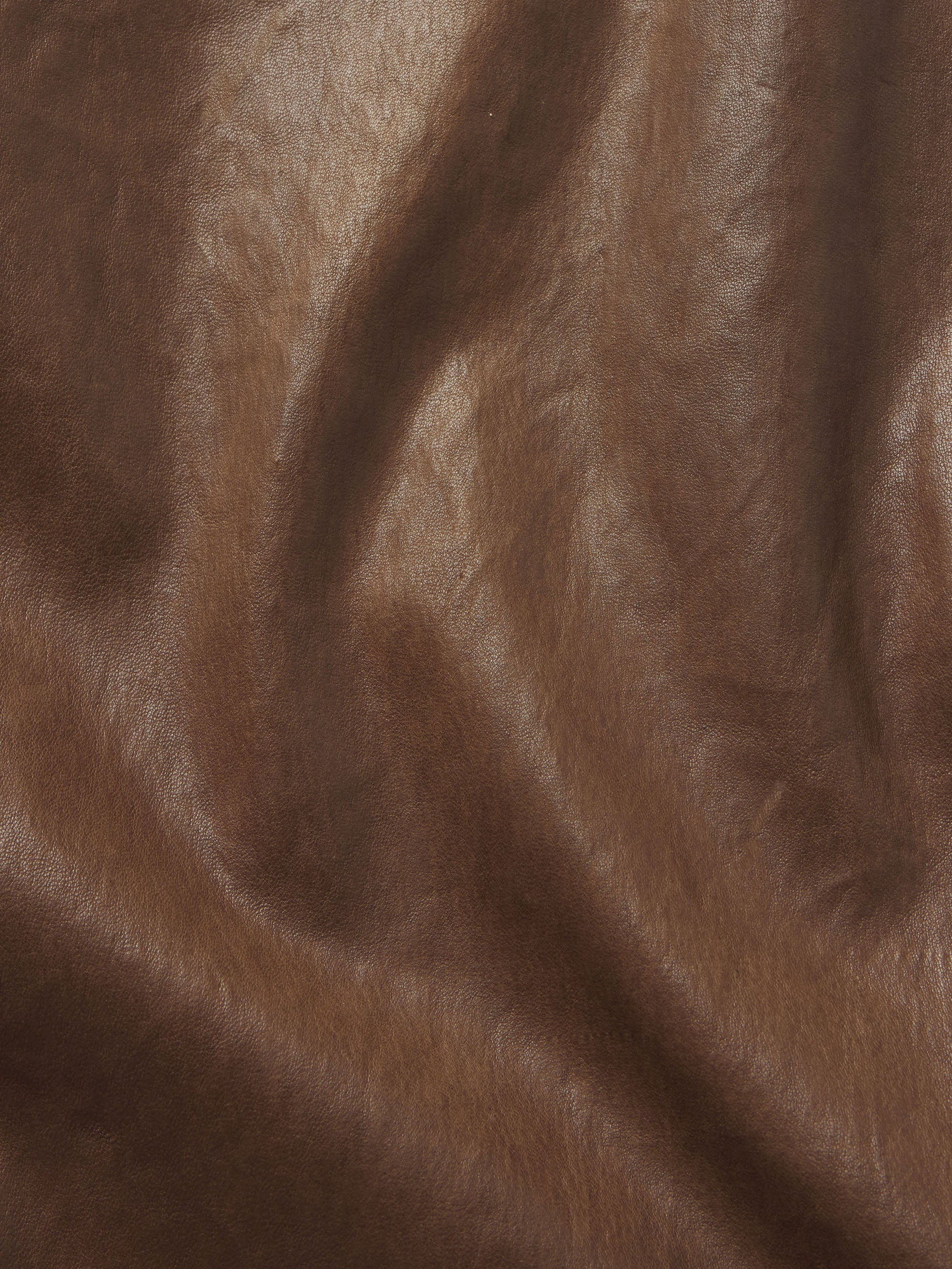 Le Slim Palazzo Leather in Bark - 8