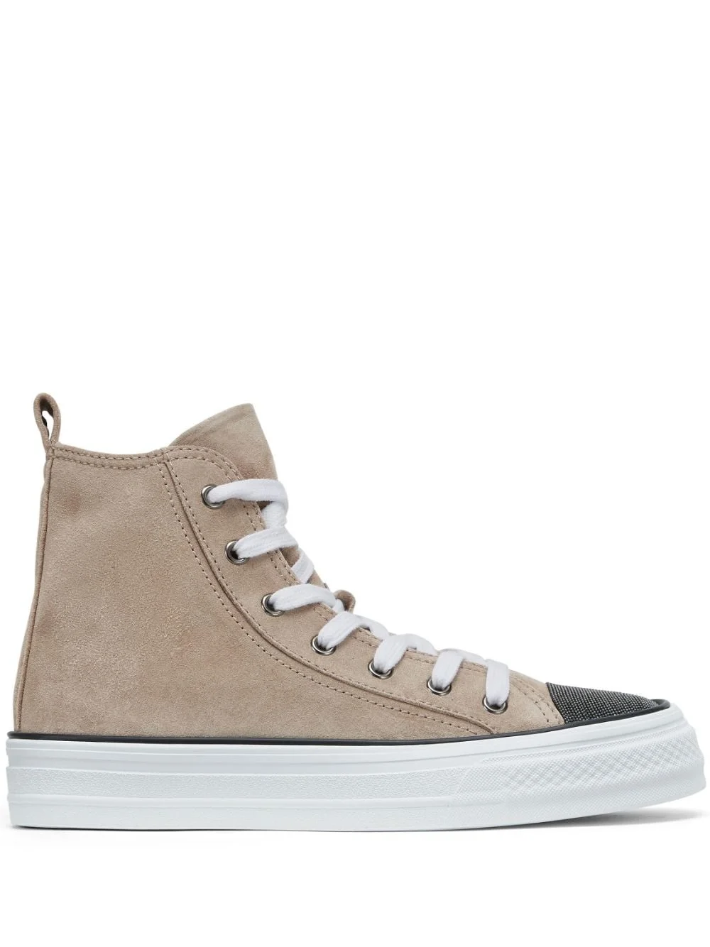 panelled lace-up sneakers - 1