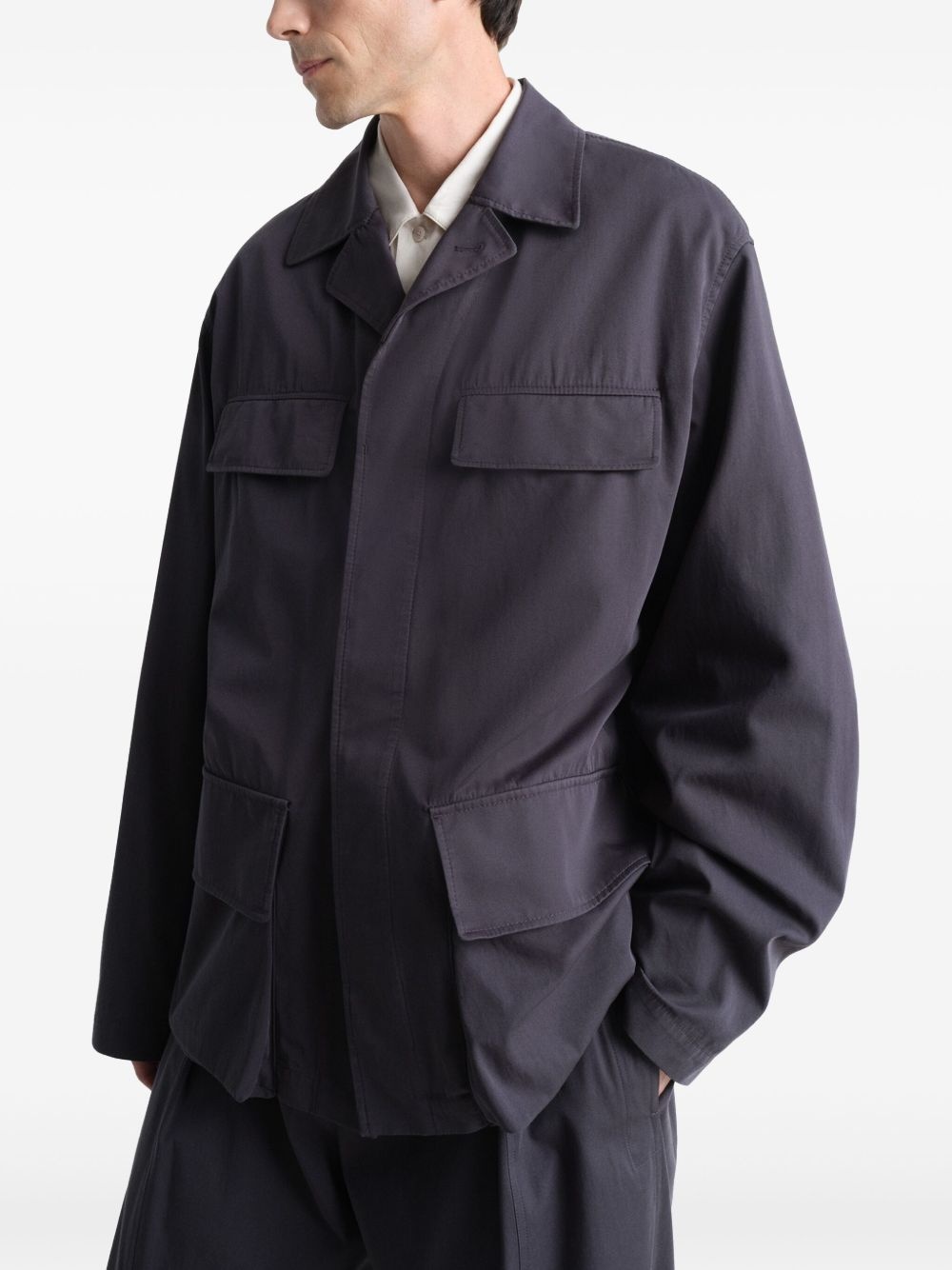 twill shirt jacket - 4