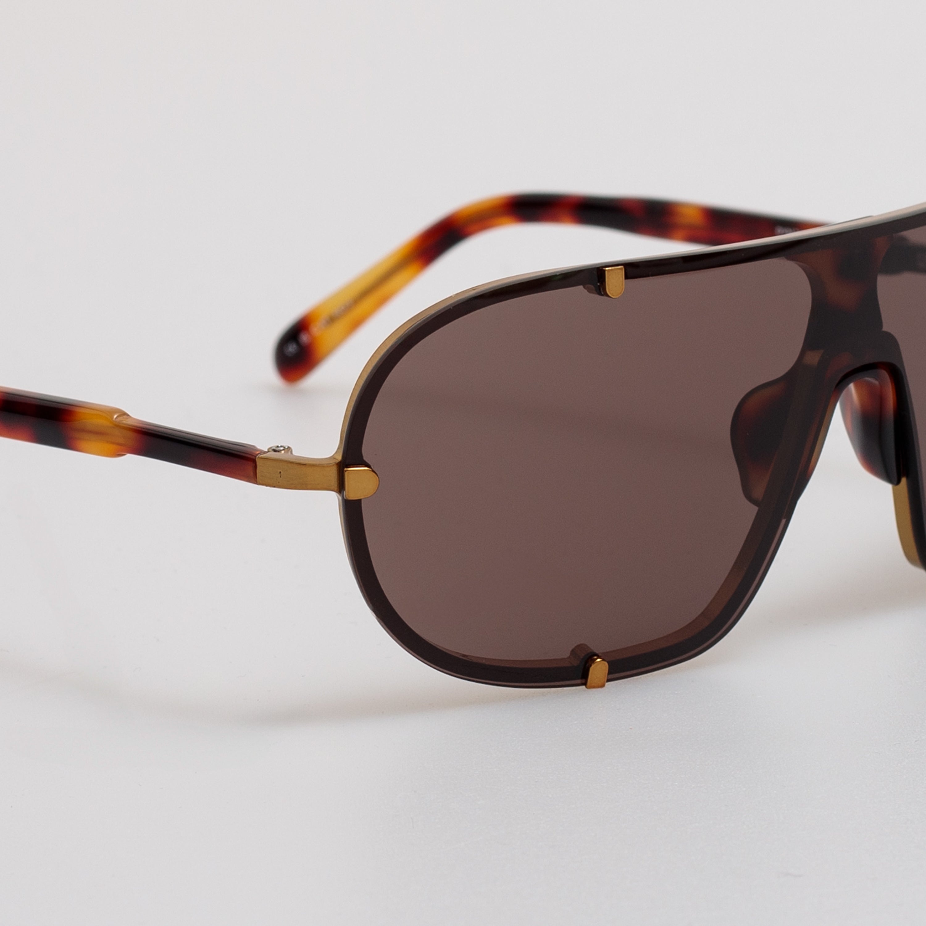 Aviator Sunglasses in Old Gold - 3
