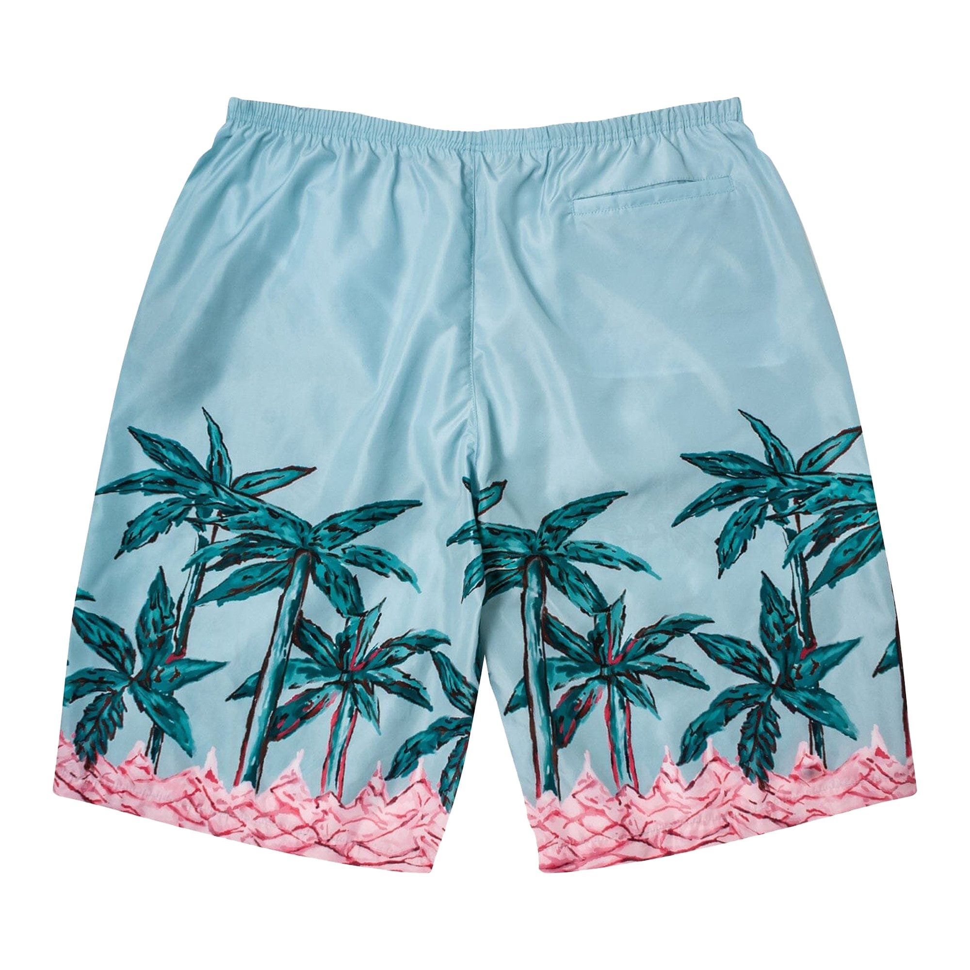 Palm Angels Palms Row Long Swimshorts 'Light Blue' - 2