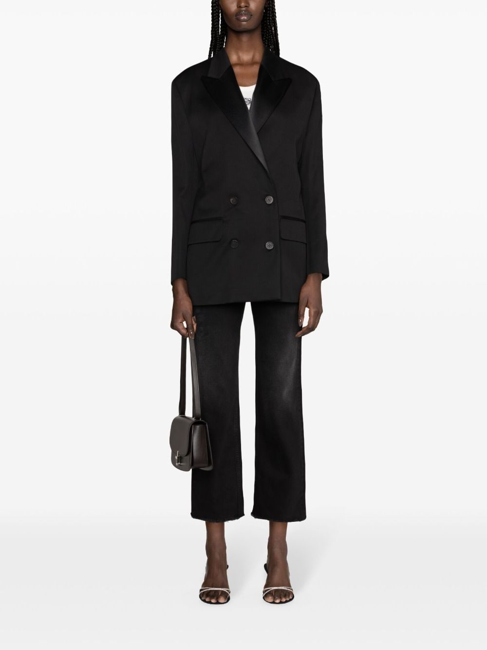 peak-lapels double-breasted blazer - 2