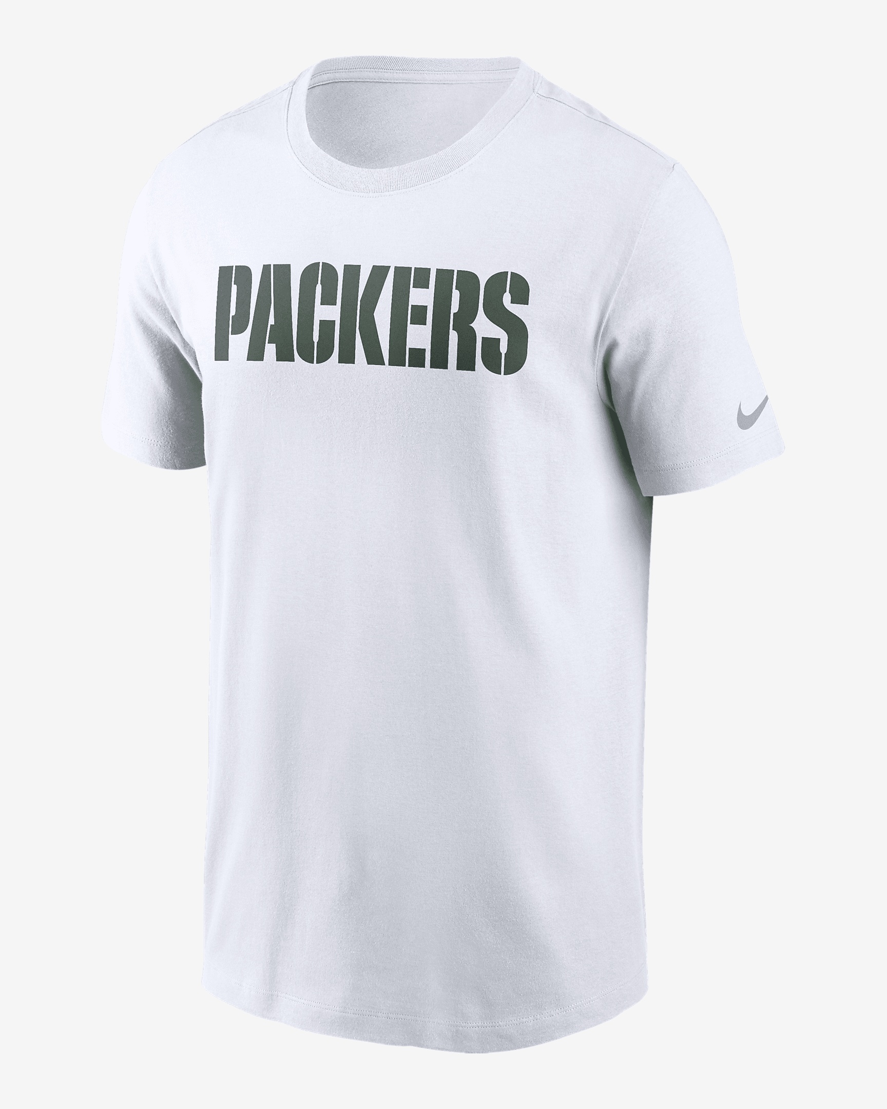 Green Bay Packers Primetime Wordmark Essential Nike Men's NFL T-Shirt - 1