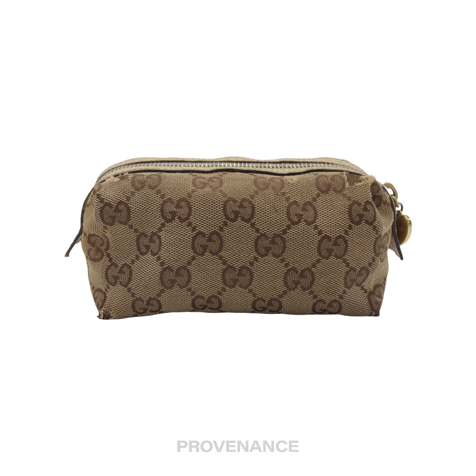 PROVENANCE - Gucci Zip Pouch - GG Canvas White Heart - 3