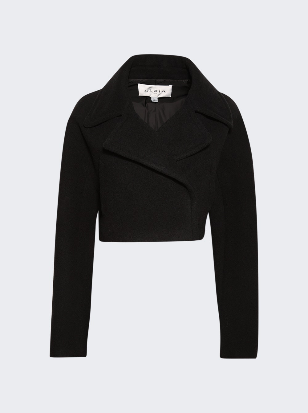 Cropped Caban Jacket Noir - 1