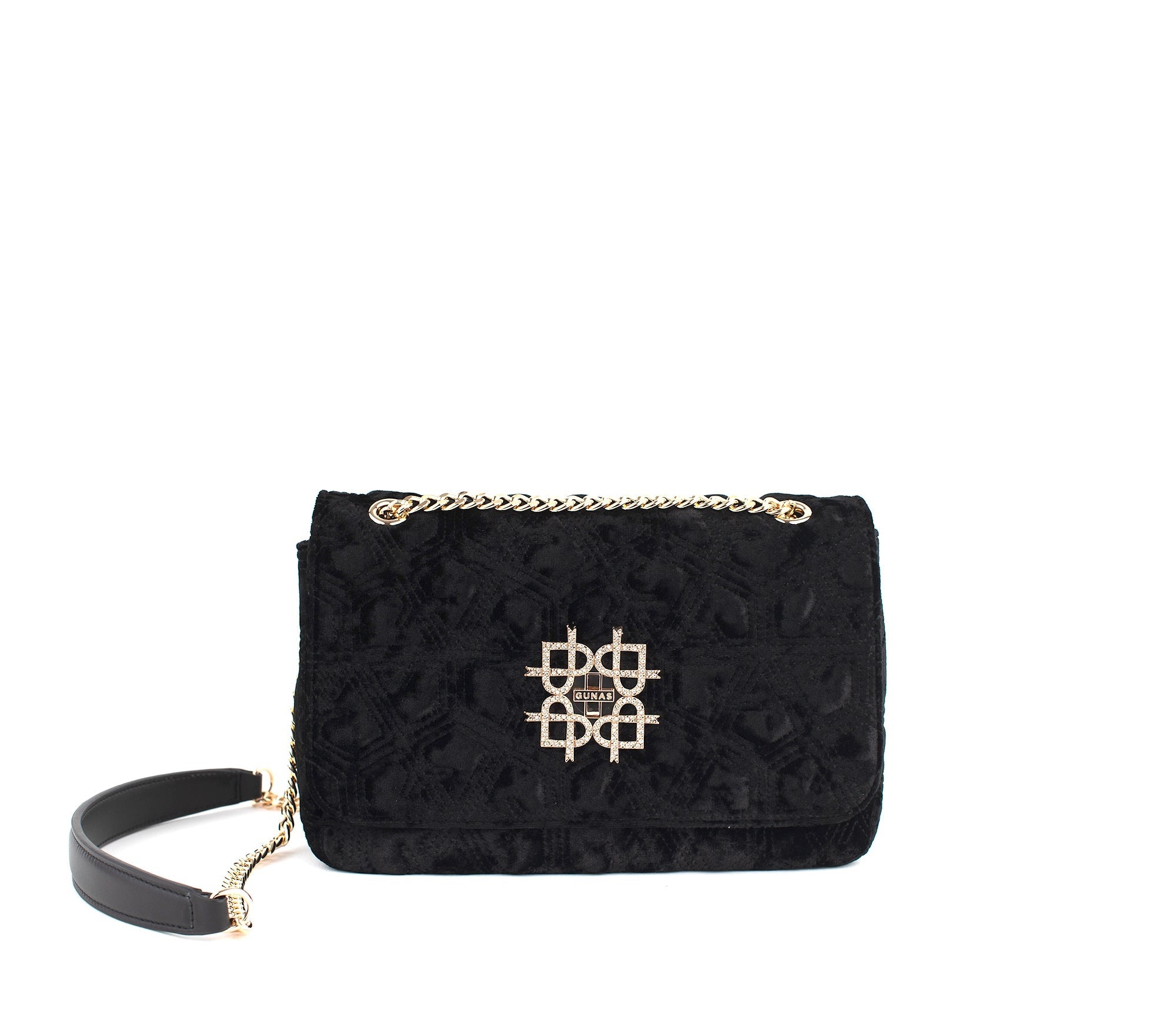 Gunas New York - Gunas New York Broadway Black Vegan Shoulder Bag - 1