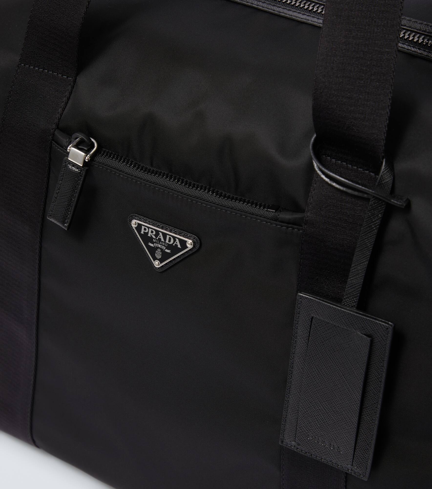 Re-Nylon leather-trimmed duffel bag - 6