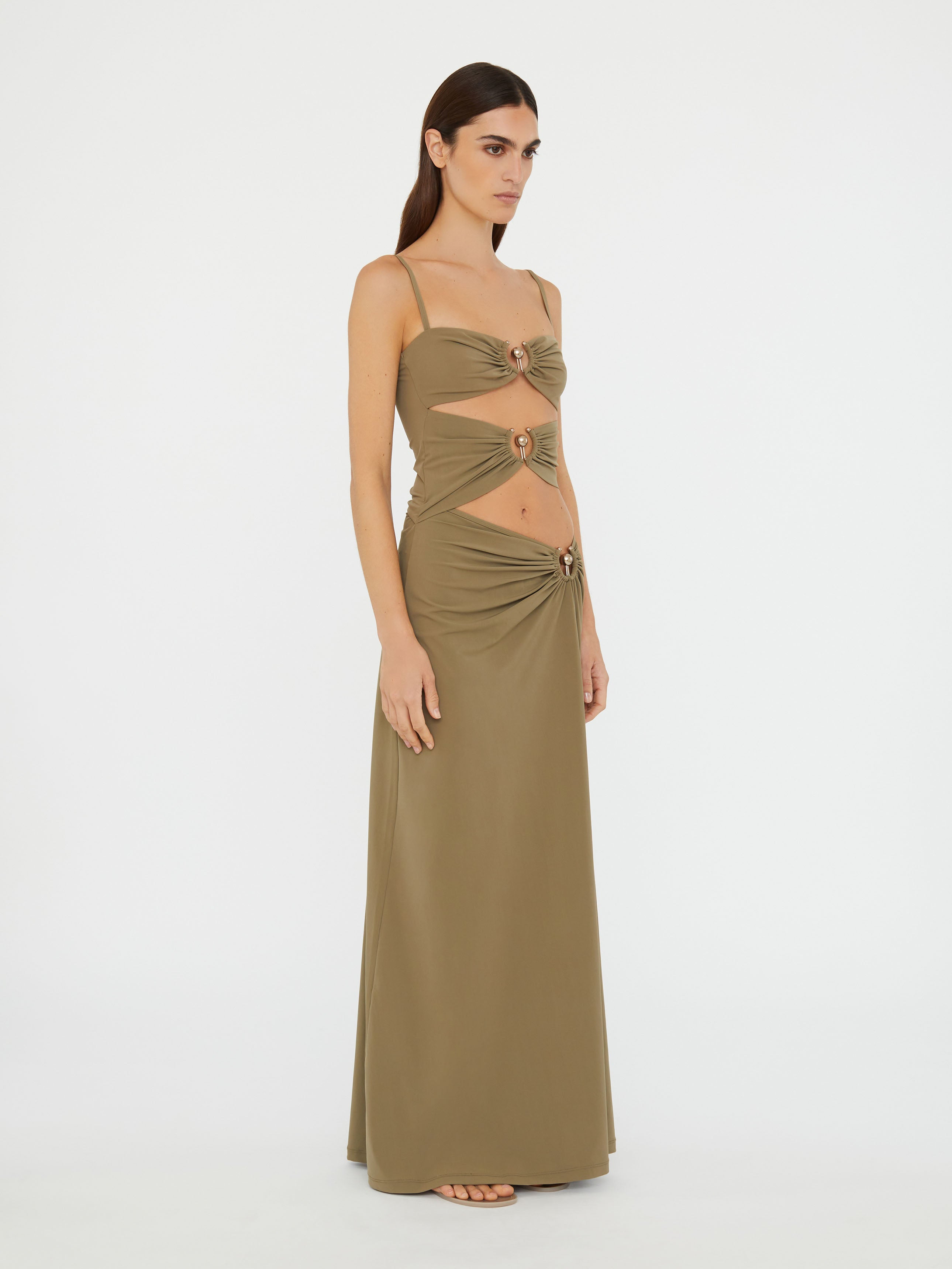 Ruched Orbit Split Dress - 4