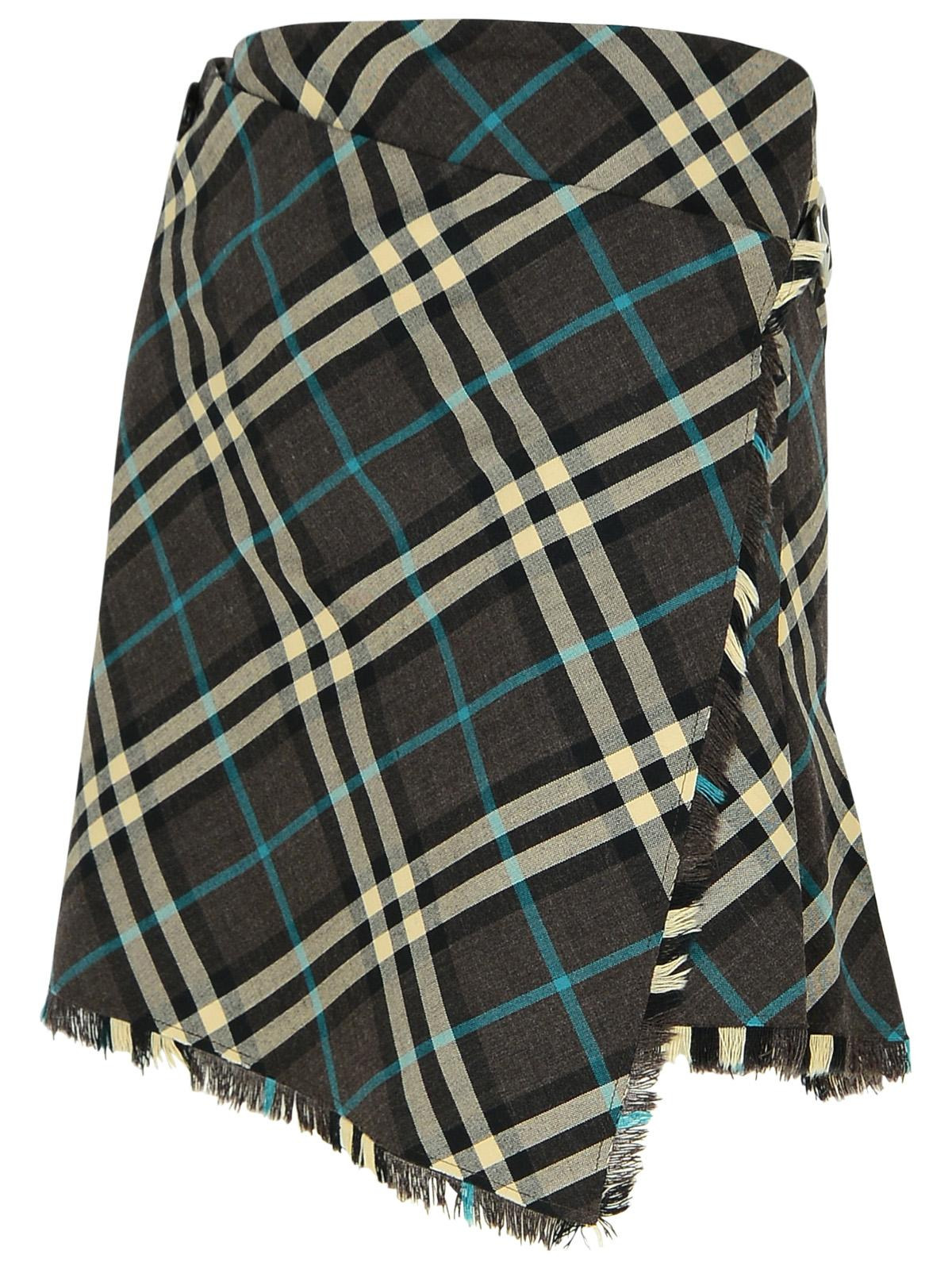 Burberry 'Check' Brown Polyester Blend Skirt Woman - 2