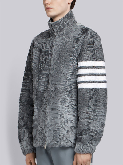 Thom Browne 4-Bar intarsia textured jacket outlook