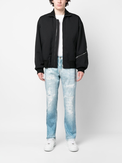 VERSACE JEANS COUTURE denim straight-leg trousers outlook