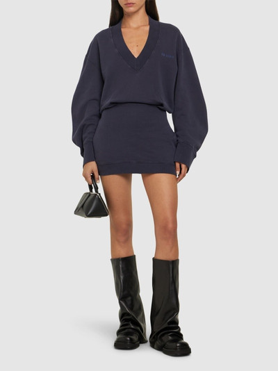 THE ATTICO Long sleeve mini sweatshirt dress outlook