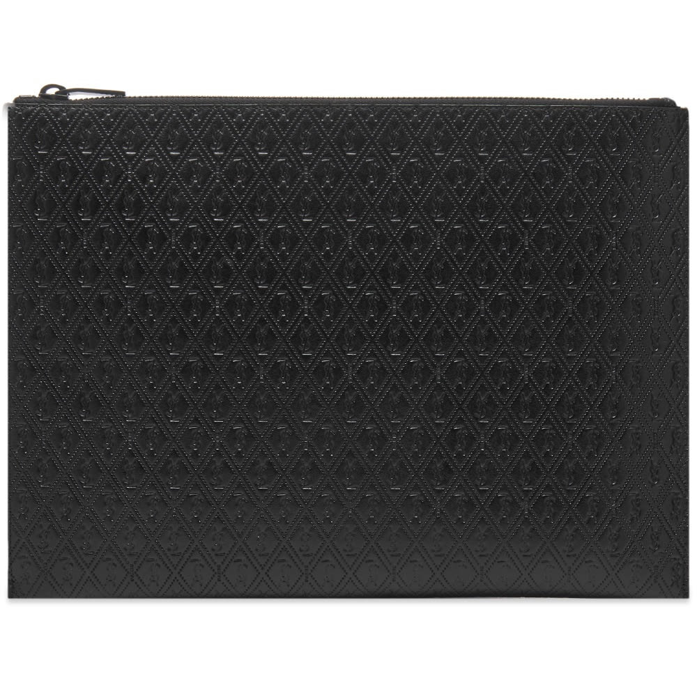 Saint Laurent YSL Embossed Monogrammed i-Pad Zip Pouch - 1