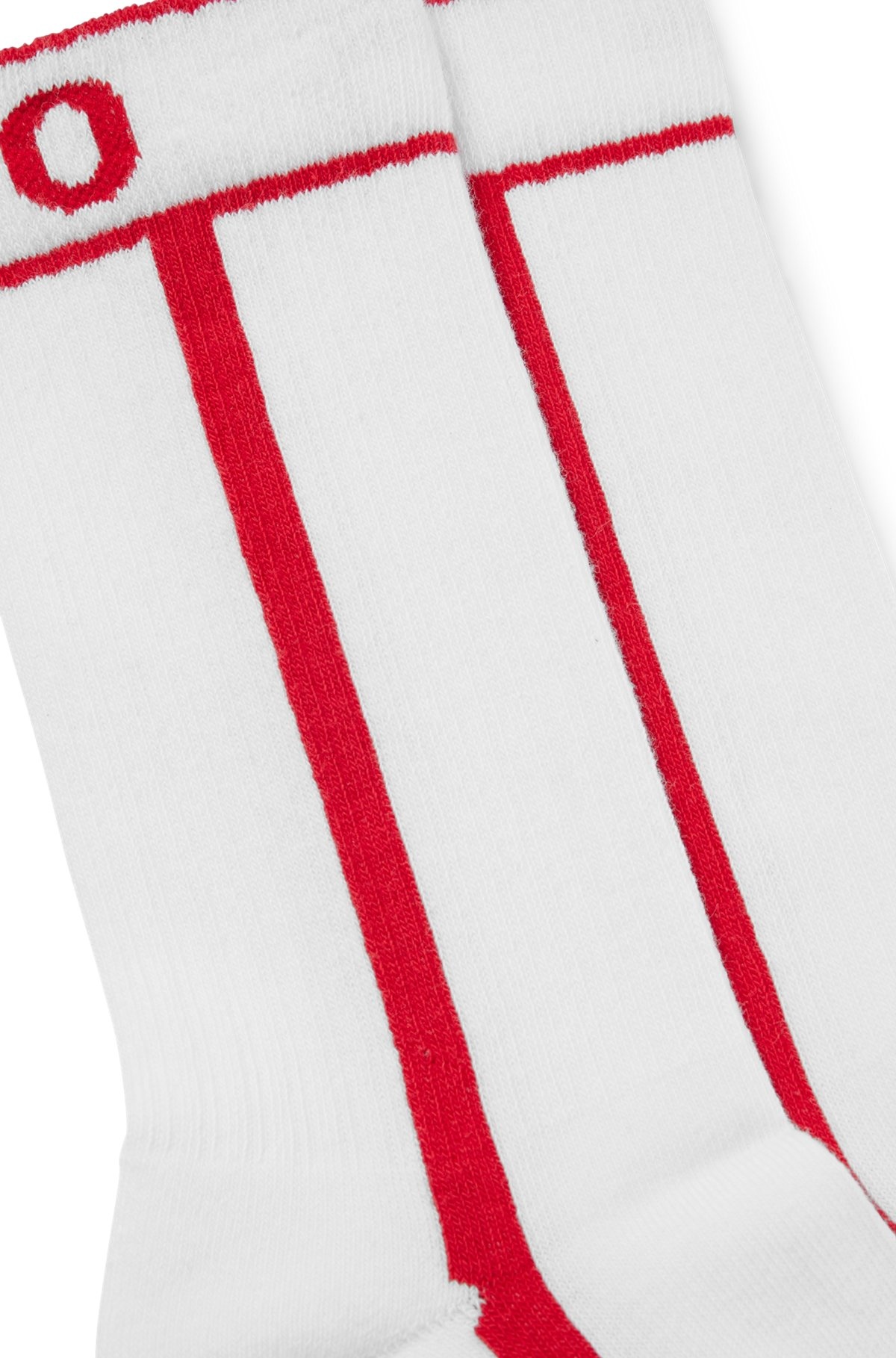 TWO-PACK OF RIBBED SOCKS WITH STRIPES AND LOGO - 2