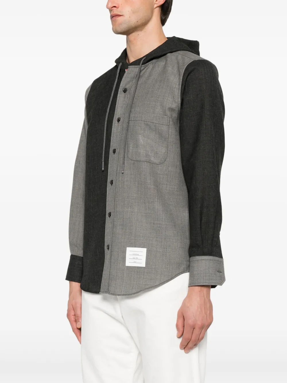 THOM BROWNE - Men Hooded Straight Fit Long Sleeve Sweats - 2