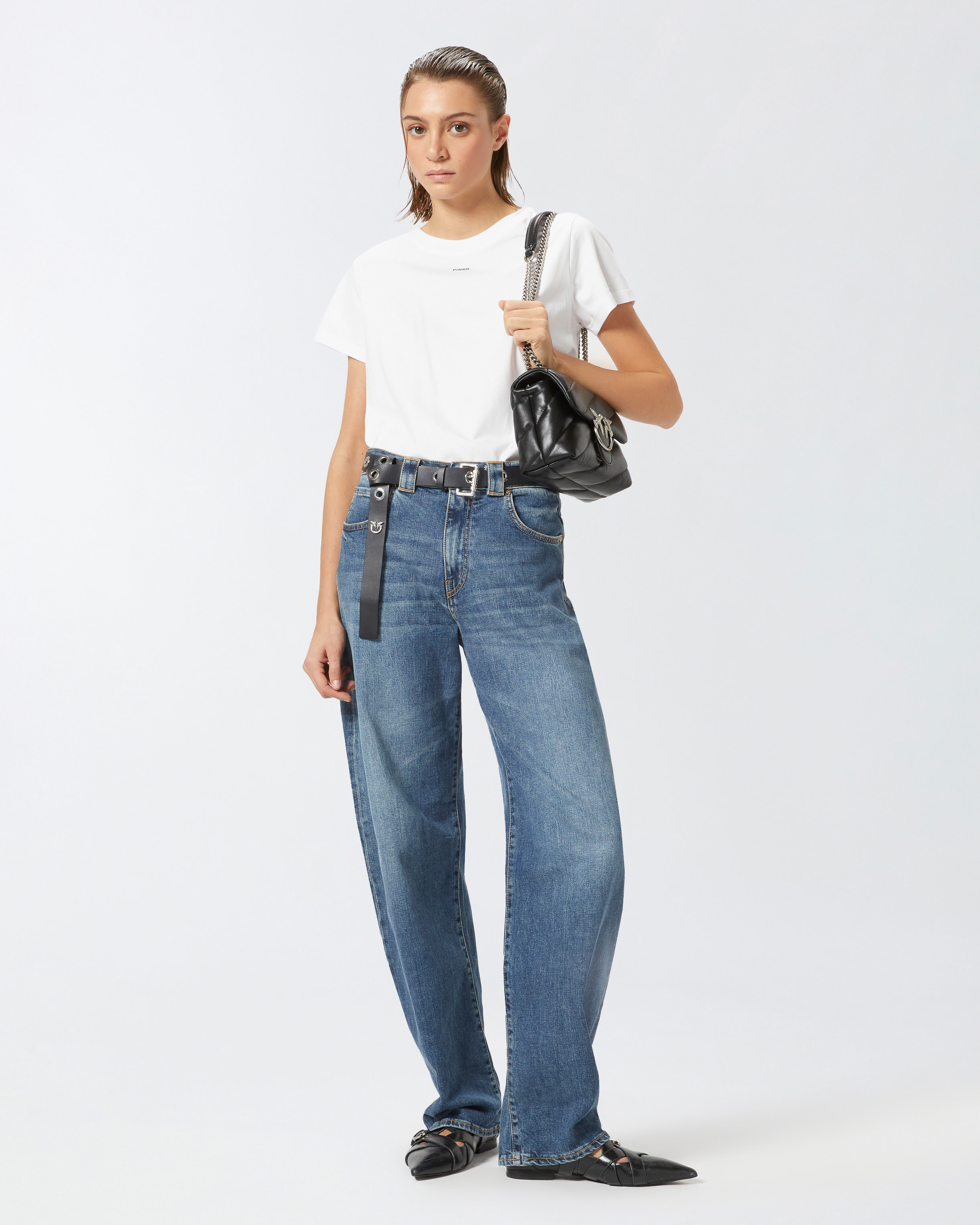 T-SHIRT MINI LOGO PINKO - 4