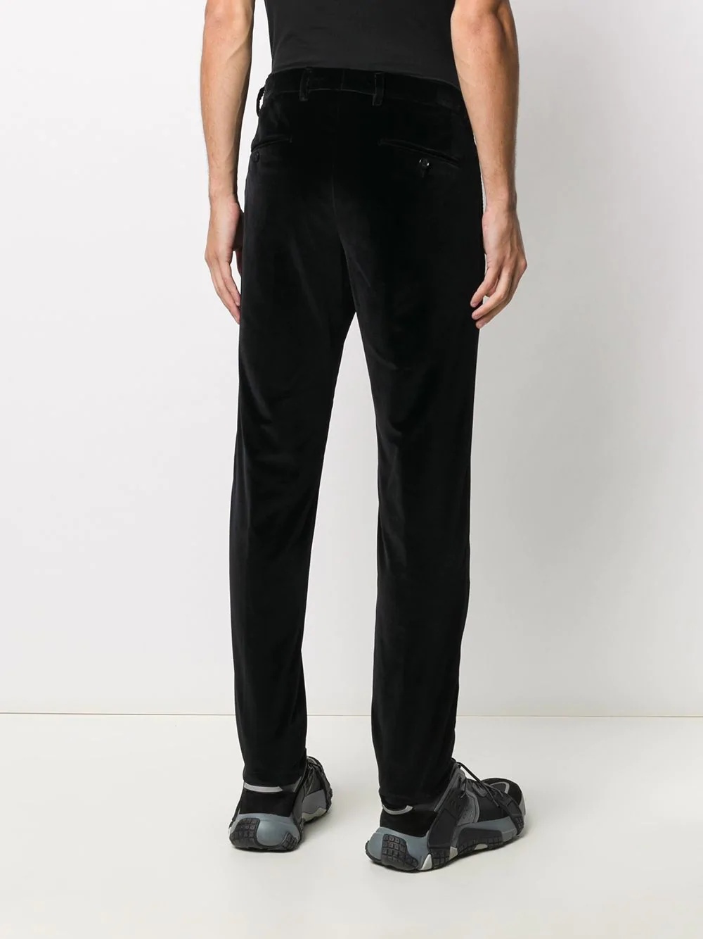 velvet skinny trousers - 4