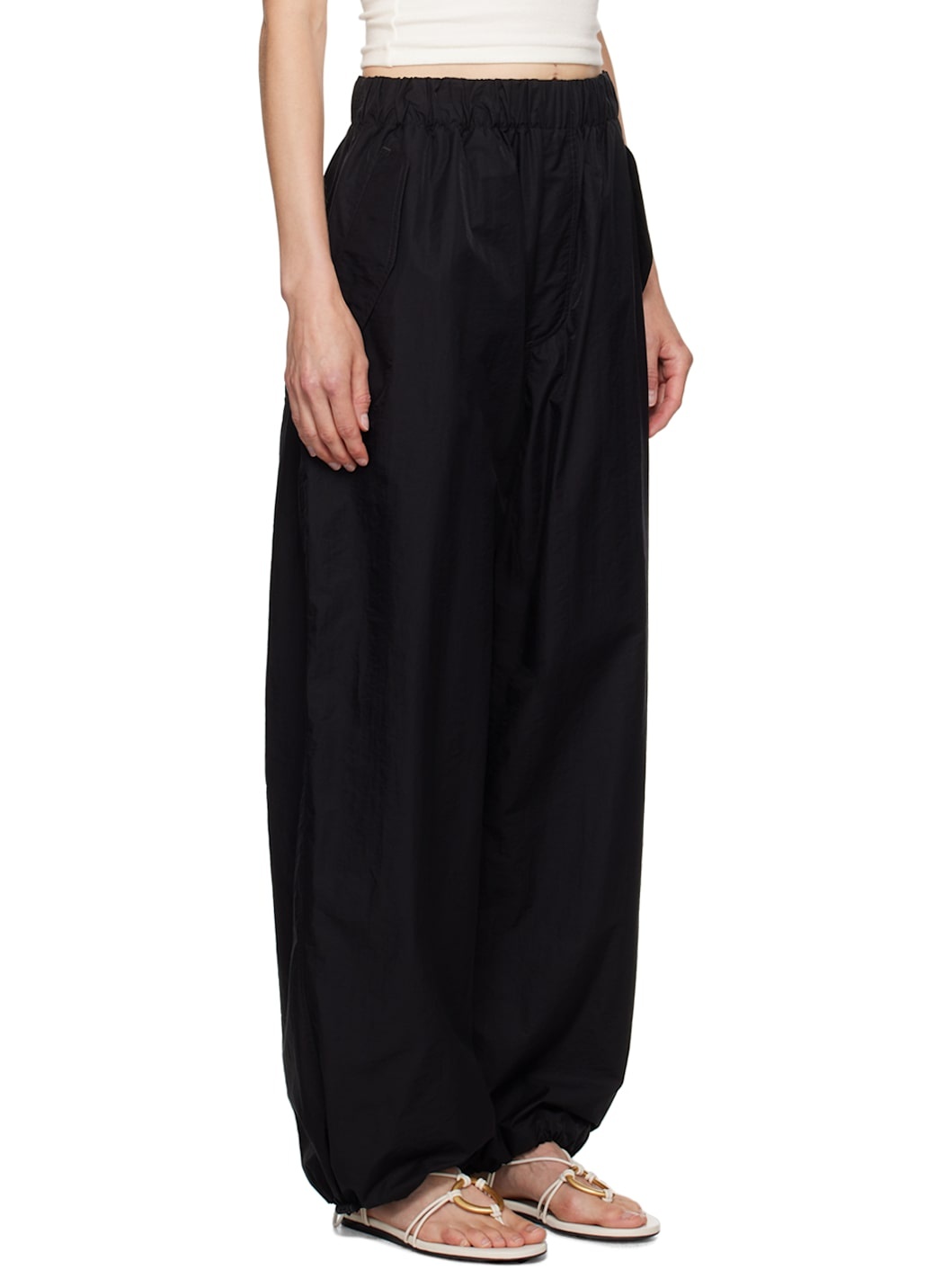 Black Beach Trousers - 2