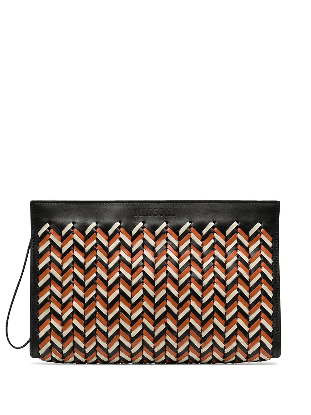 chevron-weave clutch - 1