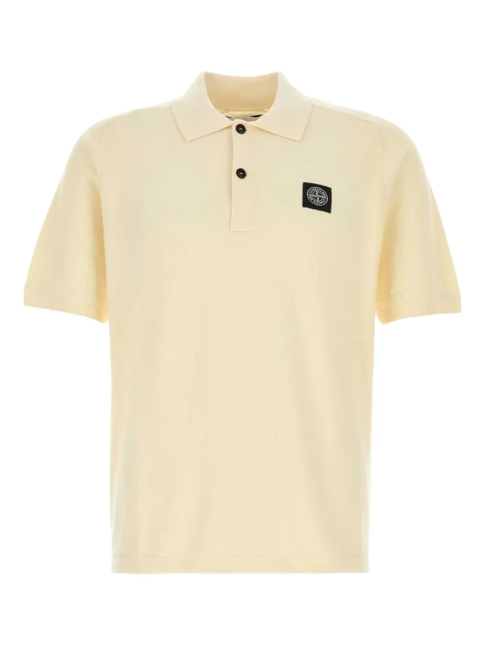 logo-patch polo shirt - 1