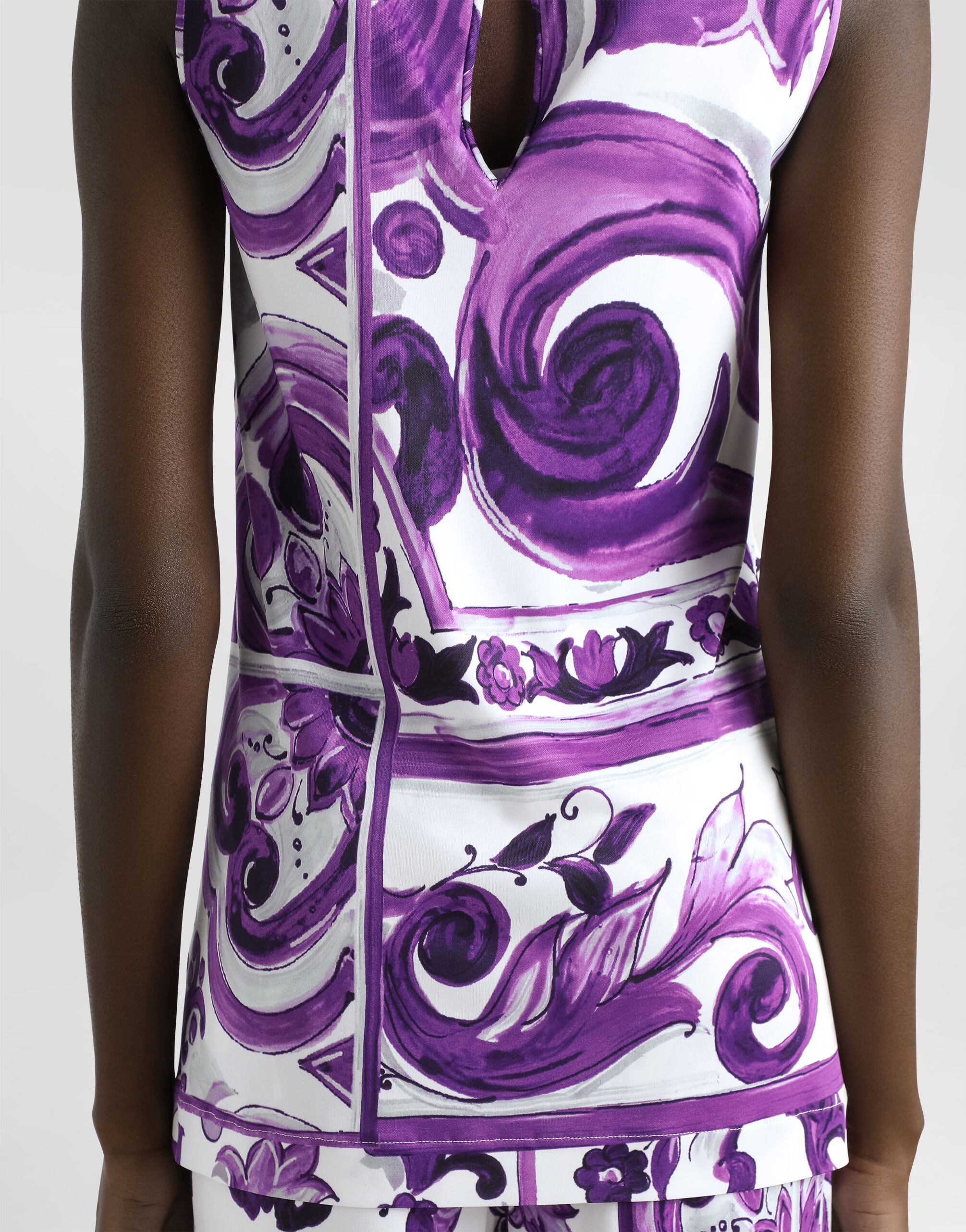 Majolica-print top - 5
