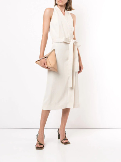 Dion Lee waist-tied wrap dress outlook