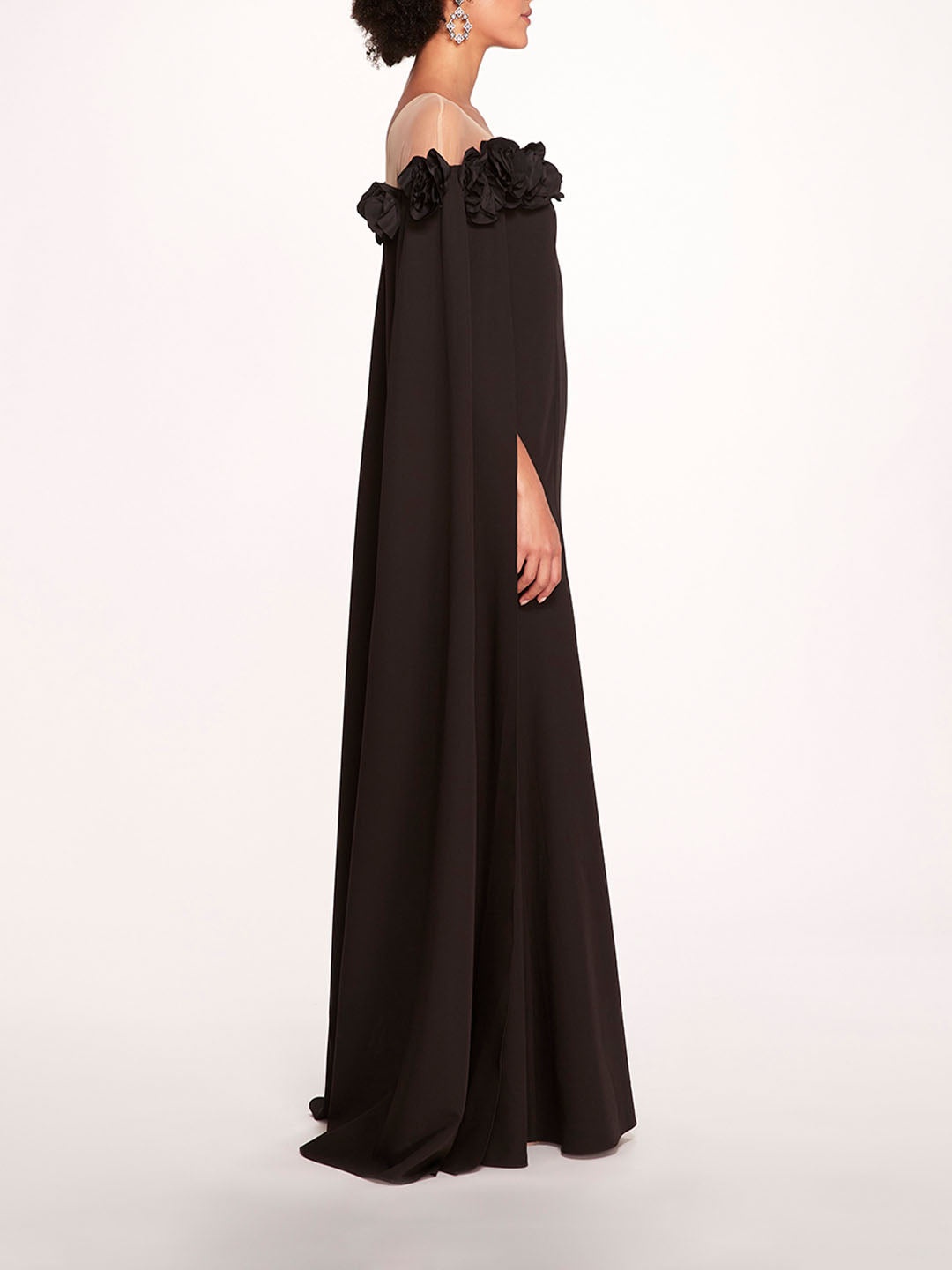 OFF SHOULDER ILLUSION GOWN - 3