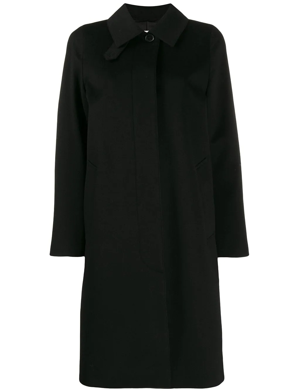 DUNKELD Black Storm System Wool 3/4 Coat | LM-1018F - 1