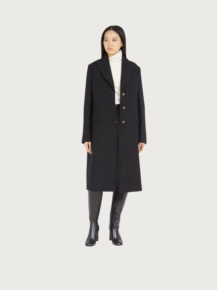 SINGLE BREASTED TWO TONE COAT - 6