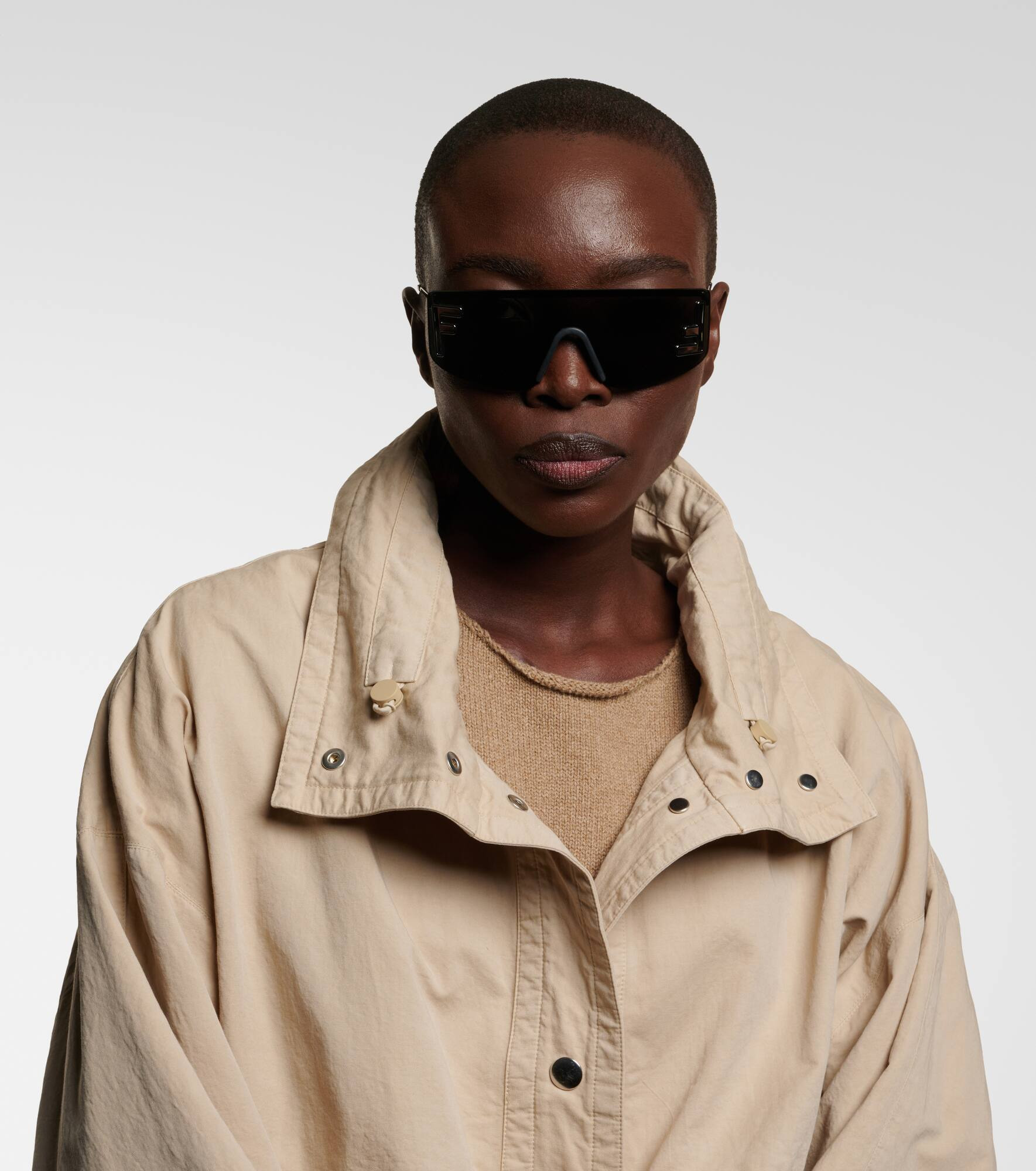 Fendi Sport logo flat-top sunglasses - 6