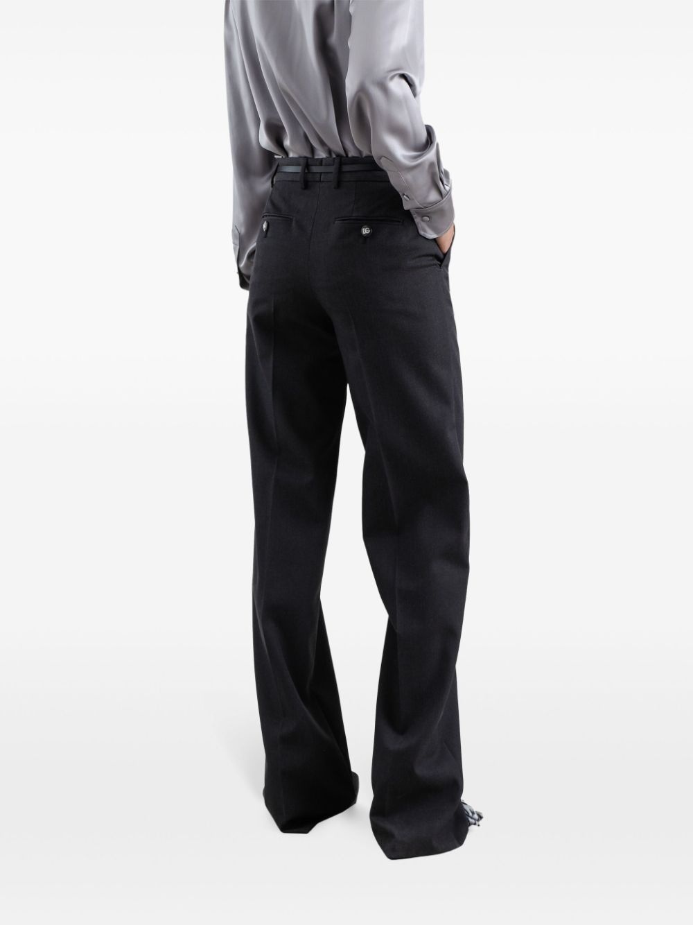 pressed crease trousers - 5