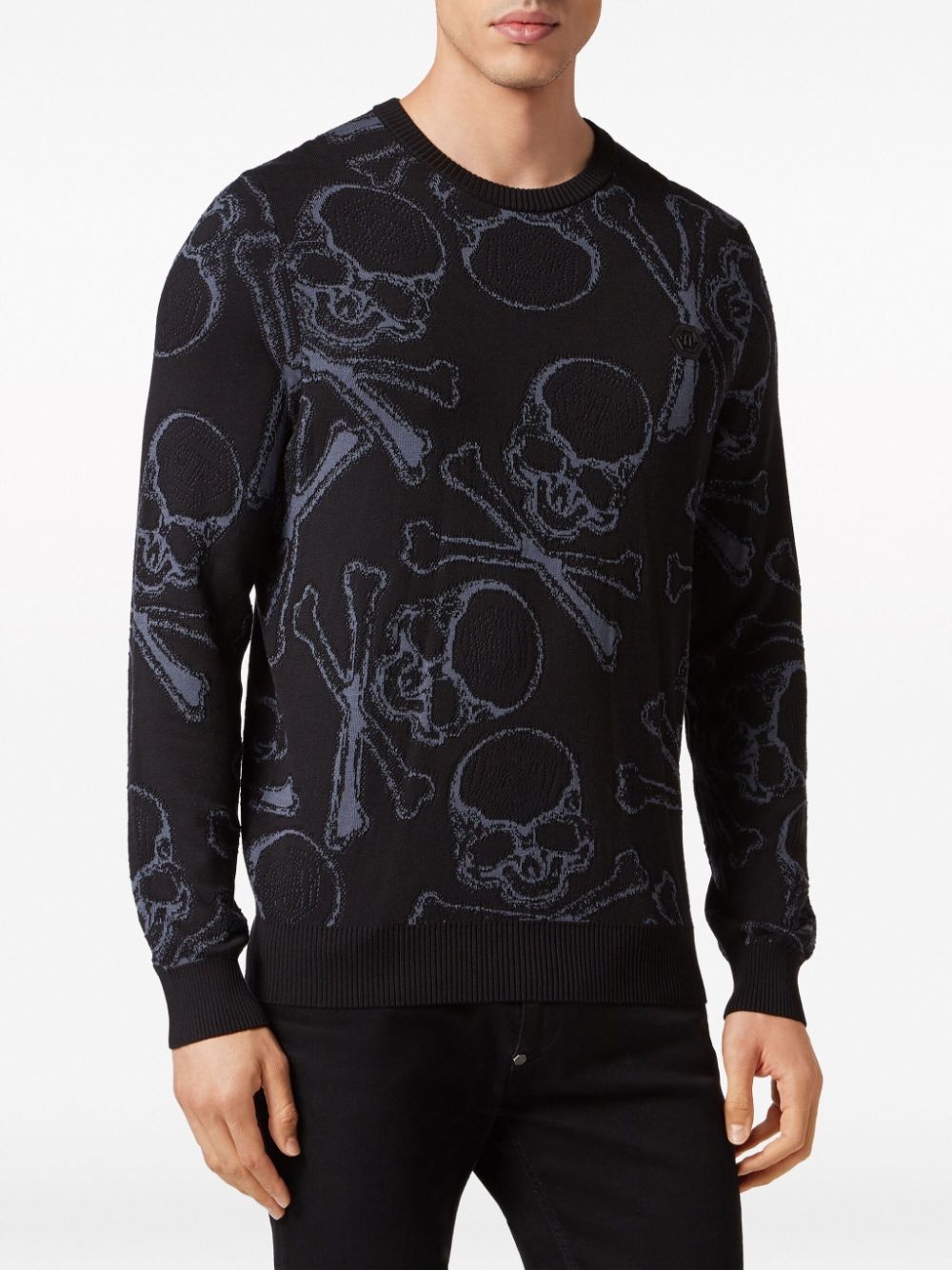 Skull&Bones jacquard jumper - 3