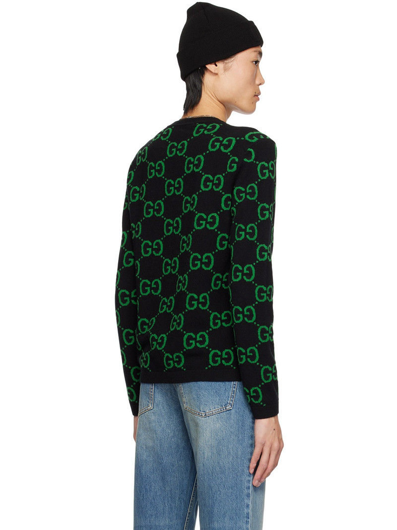 Black & Green GG Sweater 3