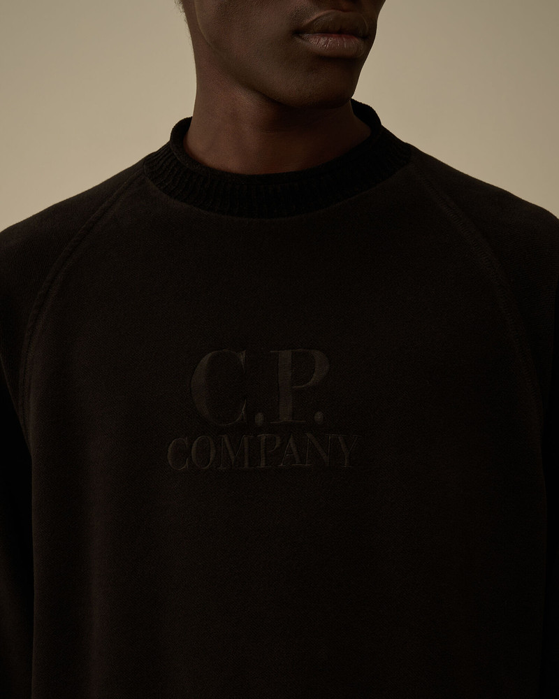 Brushed Emerized Diagonal Fleece Mockneck Sweatshirt 5