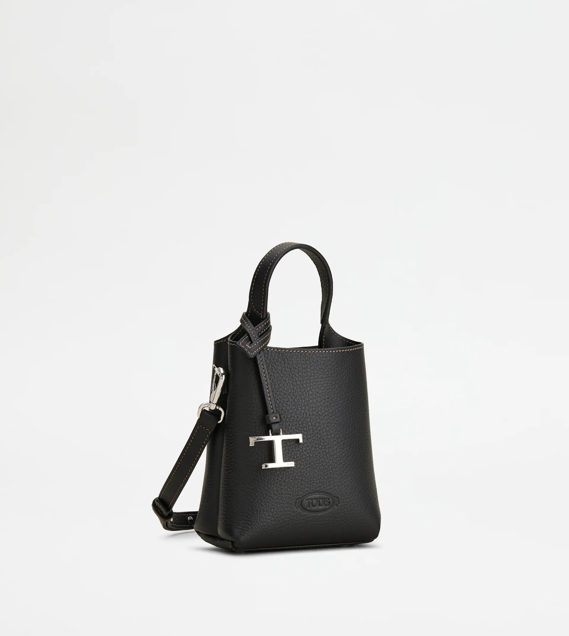 TOD'S MICRO BAG IN LEATHER - BLACK - 2