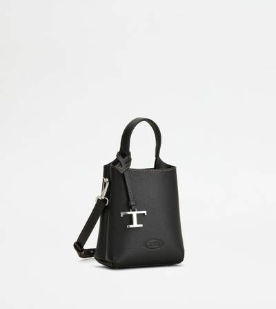 Tod's TOD'S MICRO BAG IN LEATHER - BLACK outlook