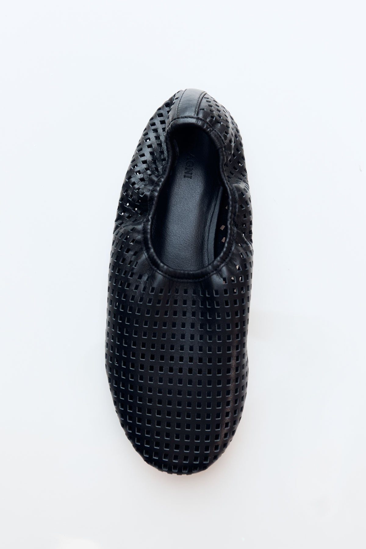 Perforated Ballet Flat - Black - 4