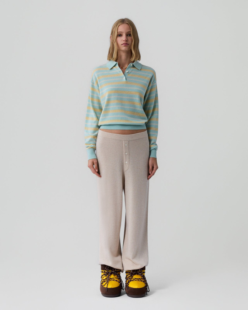 GUEST IN RESIDENCE Collegiate Stripe Polo outlook