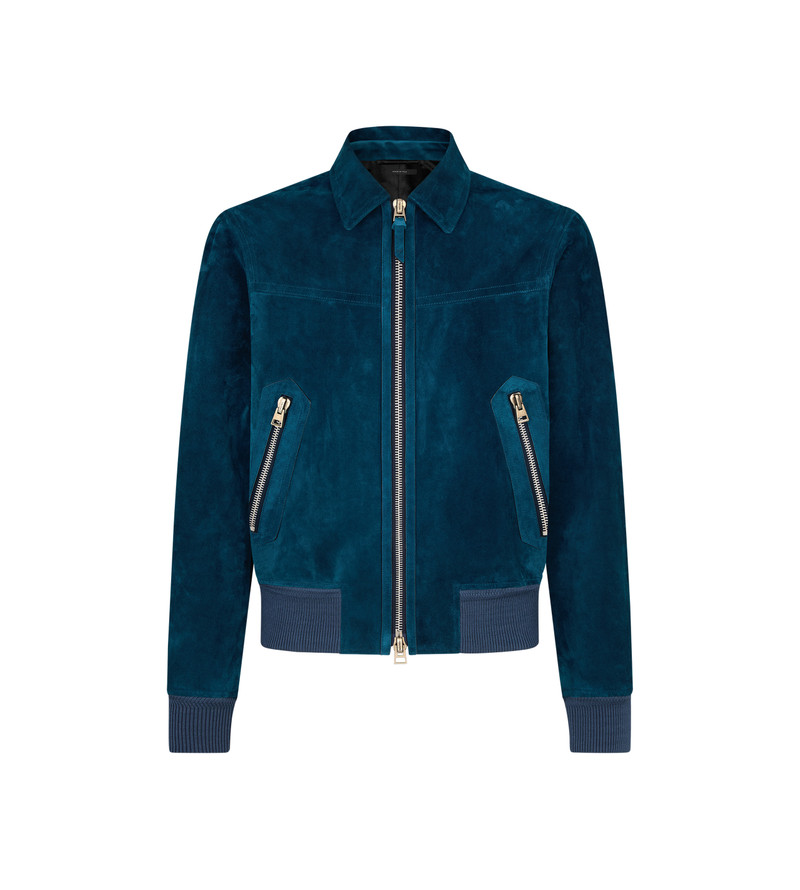 CASHMERE SUEDE COLLAR BLOUSON 1