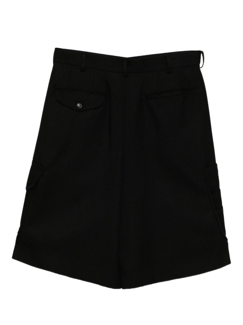 BLACK COMME des GARÇONS wool shorts outlook