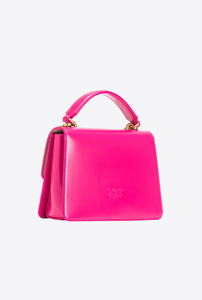 PINKO MINI LOVE BAG ONE TOP HANDLE LIGHT IN GLOSSY LEATHER outlook