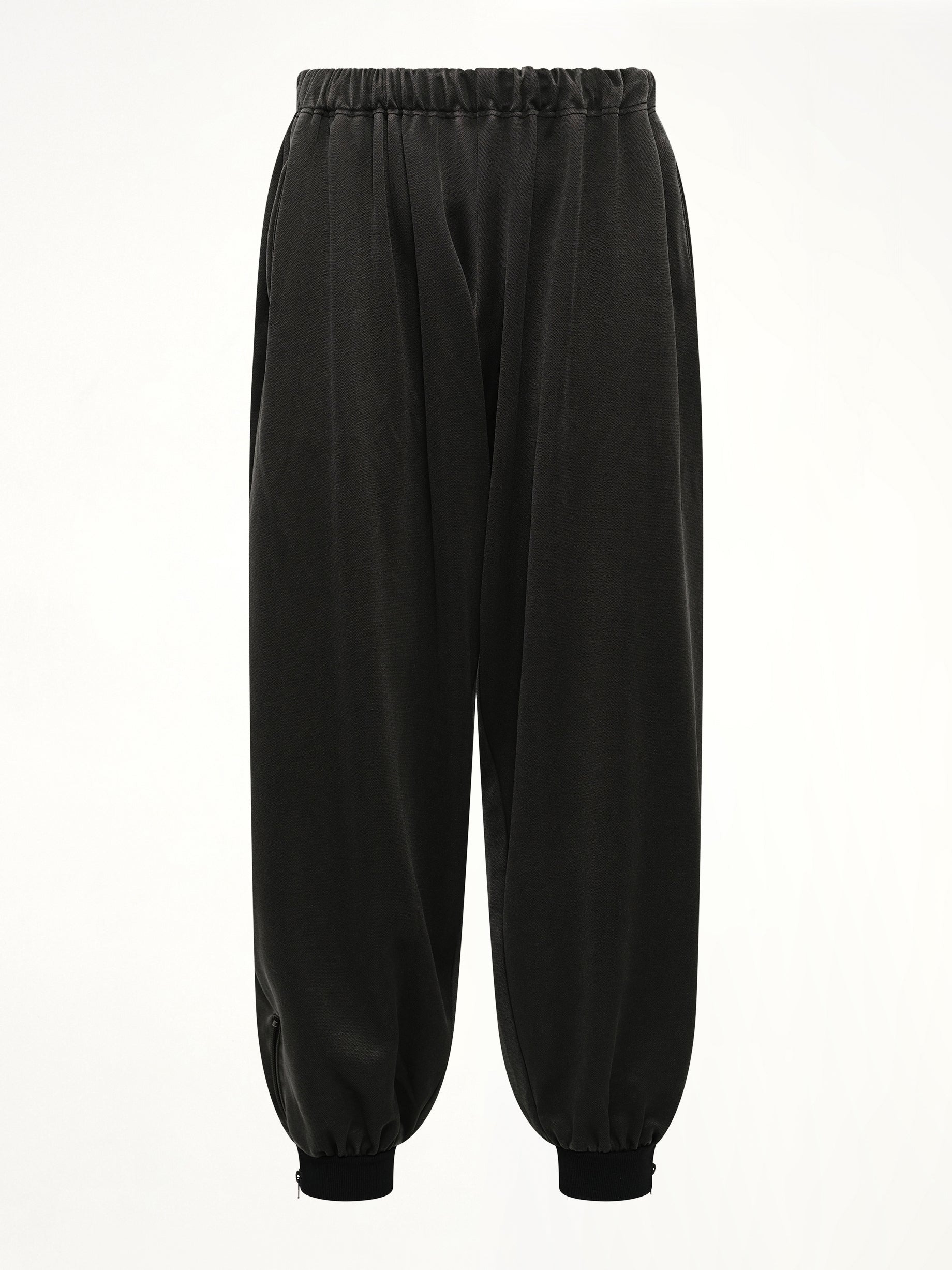 Faded Black Track Pants in Grey - 2